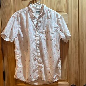 Men’s Button down Pink Flamingo shirt